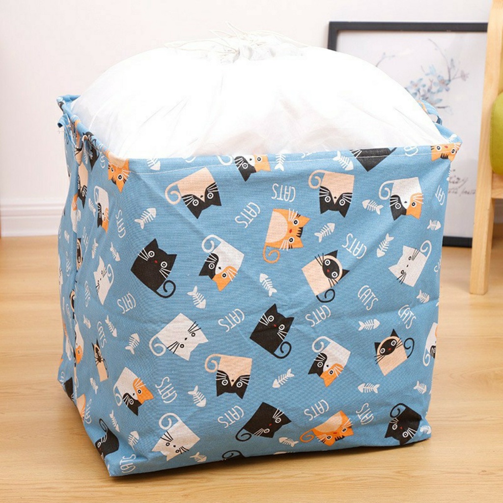 TÚI ĐỰNG QUẦN ÁO CHĂN MÀN BẰNG VẢI CỠ LỚN 100 LÍT ĐA NĂNG NHIỀU HÌNH TỰ CHỌN