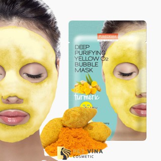 [Chính Hãng] Mặt Nạ Dưỡng Da Chiết Xuất Nghệ Purederm (Mặt Nạ Sủi Bọt Tinh Chất Nghệ)