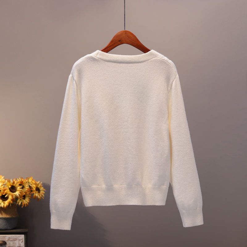 Áo Khoác Cardigan Dệt Kim Dáng Rộng Thời Trang Xuân Thu Phong Cách Hàn Quốc Cho Nữ