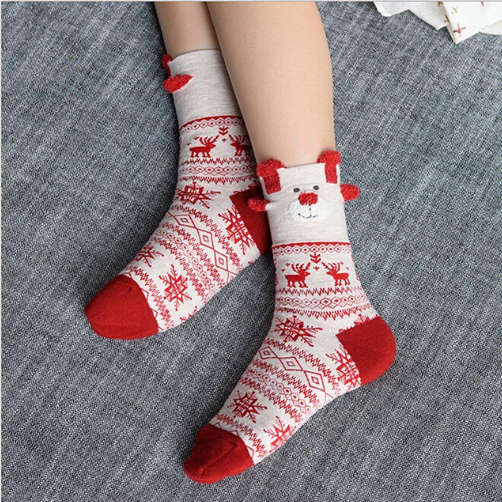 HS Vớ Ống Màu Đỏ Chủ Đề Giáng Sinh Dễ Thương