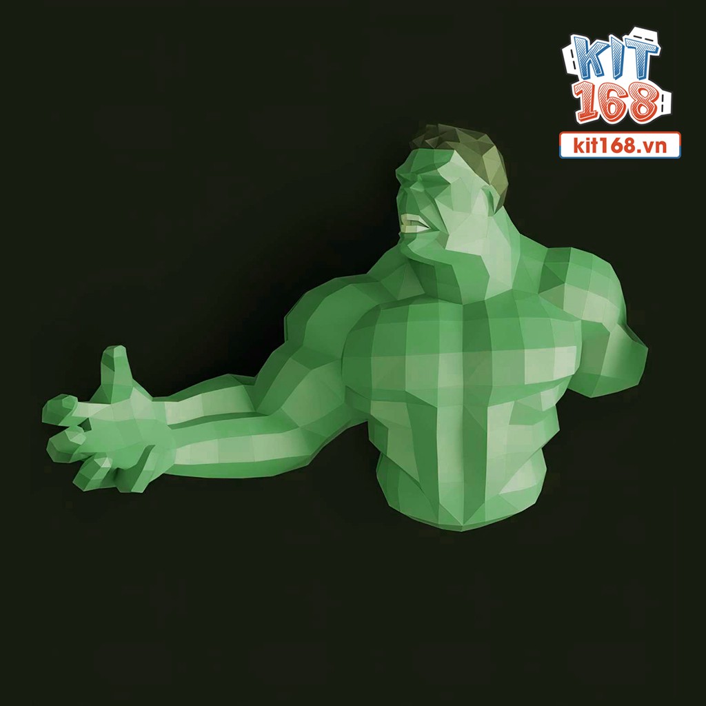 Mô hình giấy Anime Game Marvel Hulk Treo Tường