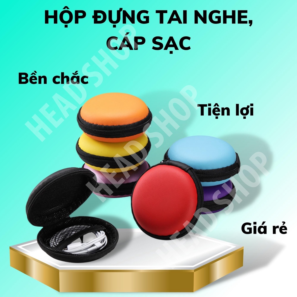 Hộp Đựng Tai Nghe hộp đựng dây sạc củ sạc  HEAD SHOP
