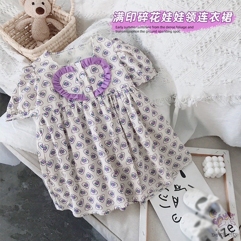 Đầm Công Chúa In Hoa Kiểu Hàn Quốc Thời Trang Mùa Hè Cho Bé Gái