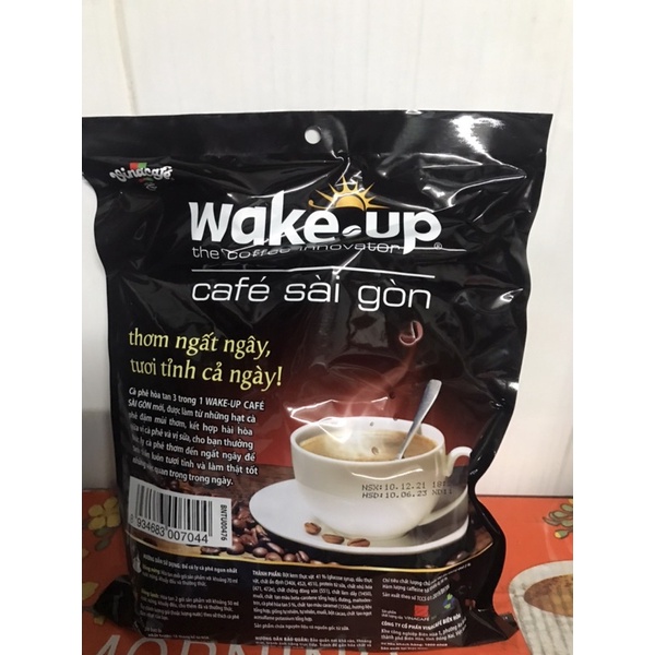 Cà phê sữa Wake Up Café Sài Gòn (24gói/19gam) (date mới)