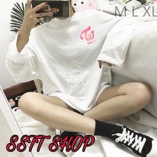 (Tặng ảnh Twice)Áo dài tay logo chữ kí thành vien Twice