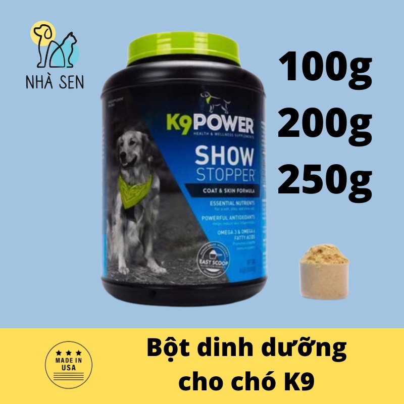 Thức ăn cho chó - Bột dinh dưỡng cho chó K9 POWER Show Stopper Healthy Coat &amp; Skin.