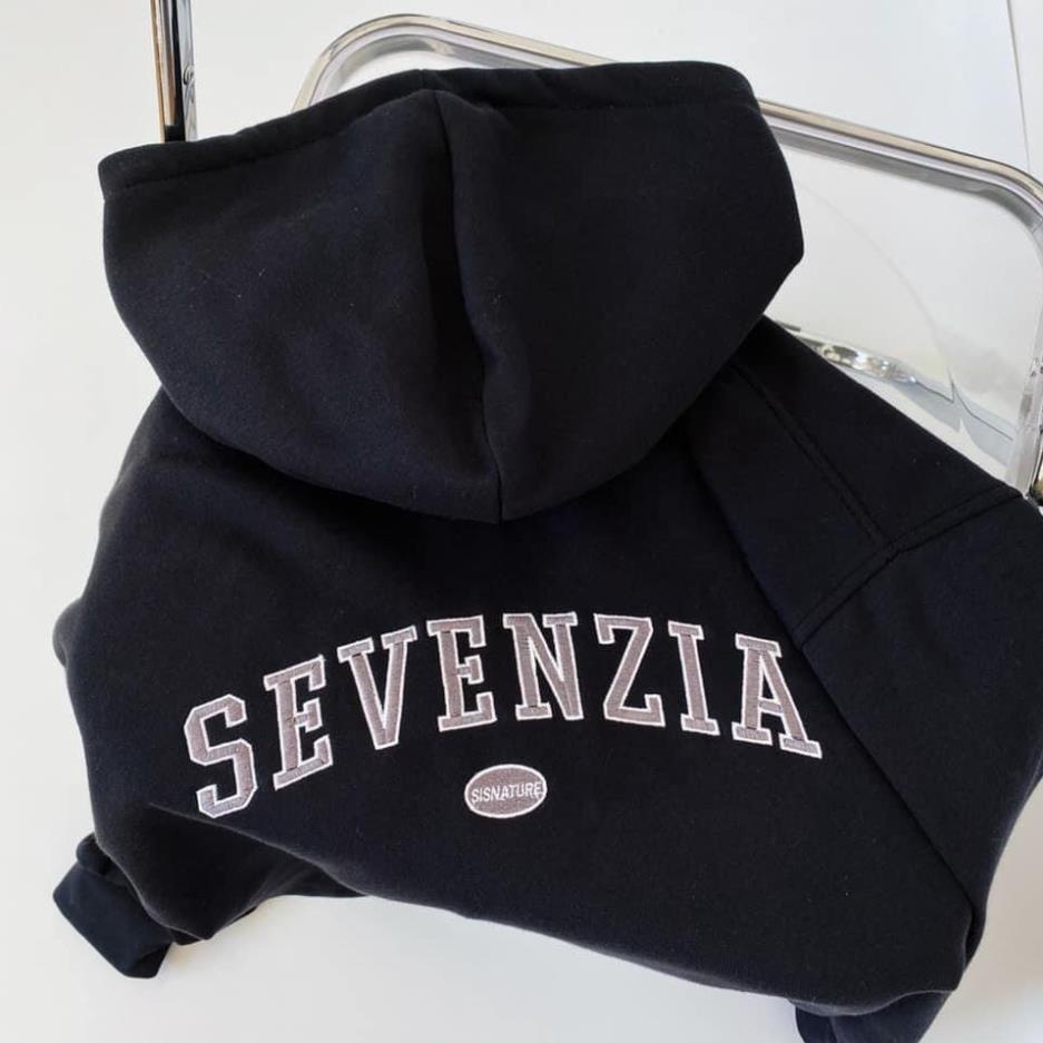 Áo Khoác Nỉ Hoodie Mũ Dáng Rộng Nam Nữ Hình Cún Sevenzia Unisex Tay Bồng Dáng Rộng