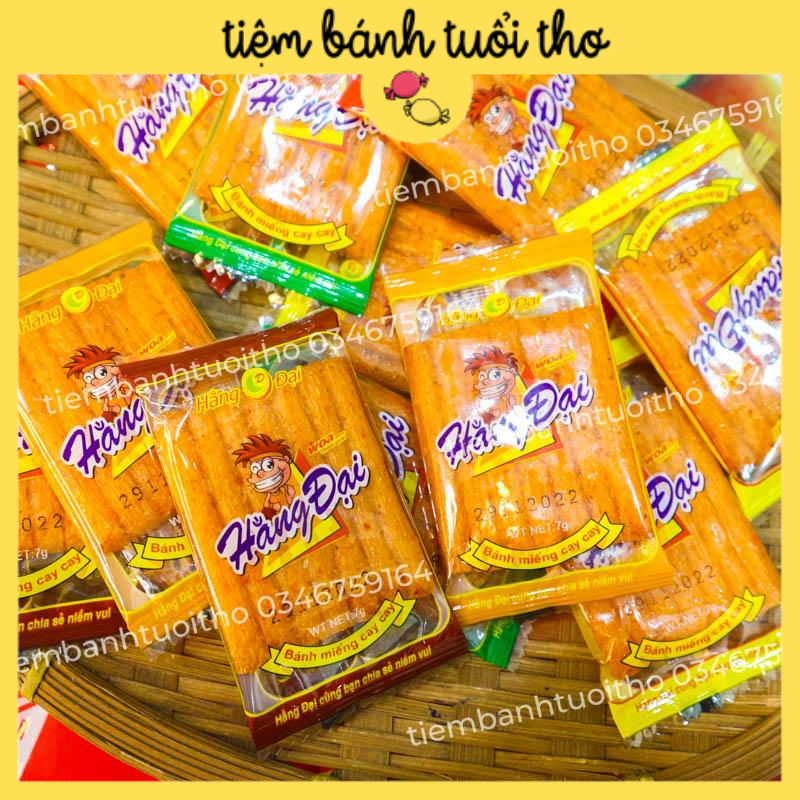 Snack Que Cay Ăn Vặt Bim Bim Bò Miếng Cay Cay Hằng Đại