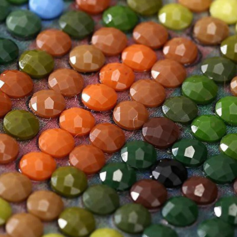 Bộ tranh đính đá 5D DIY hình cặp đôi mèo con đáng yêu trang trí cho nhà