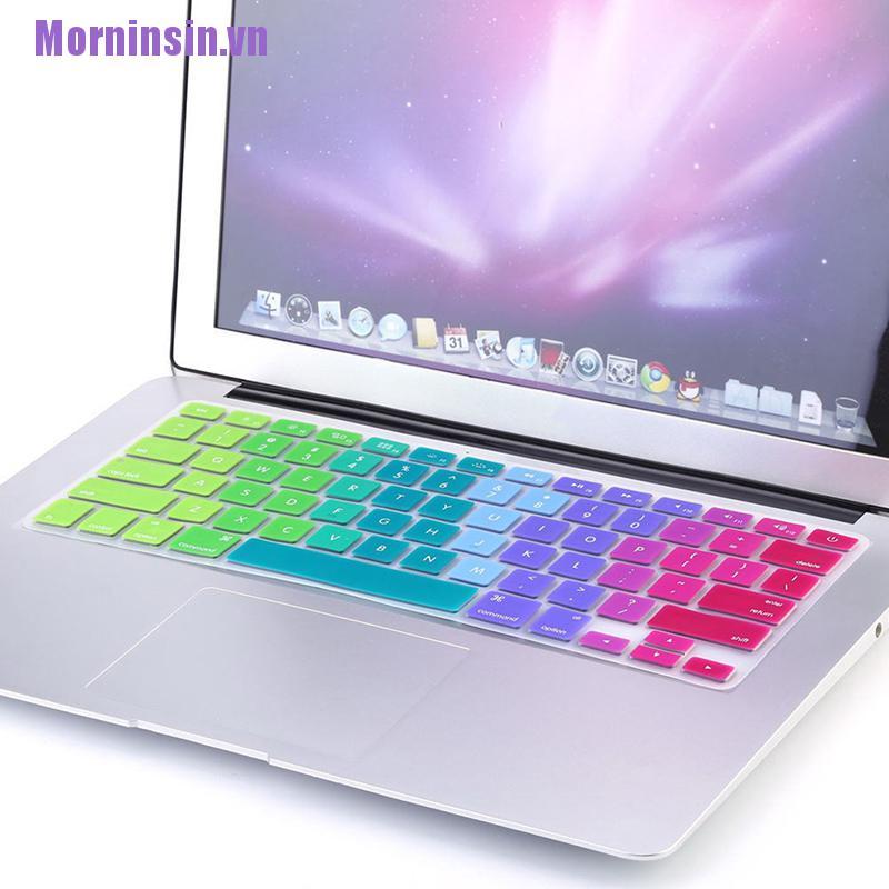 Miếng Bọc Bàn Phím Bằng Silicone Mornin Cầu Vồng Cho Imac Macbook Pro 13 "15"