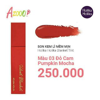 Son kem lì mềm mịn Holika Holika Blanket Tint_3.5g
