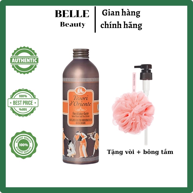 Sữa tắm hoa sen Tesori d’Oriente 500ml lưu hương lâu chính hãng