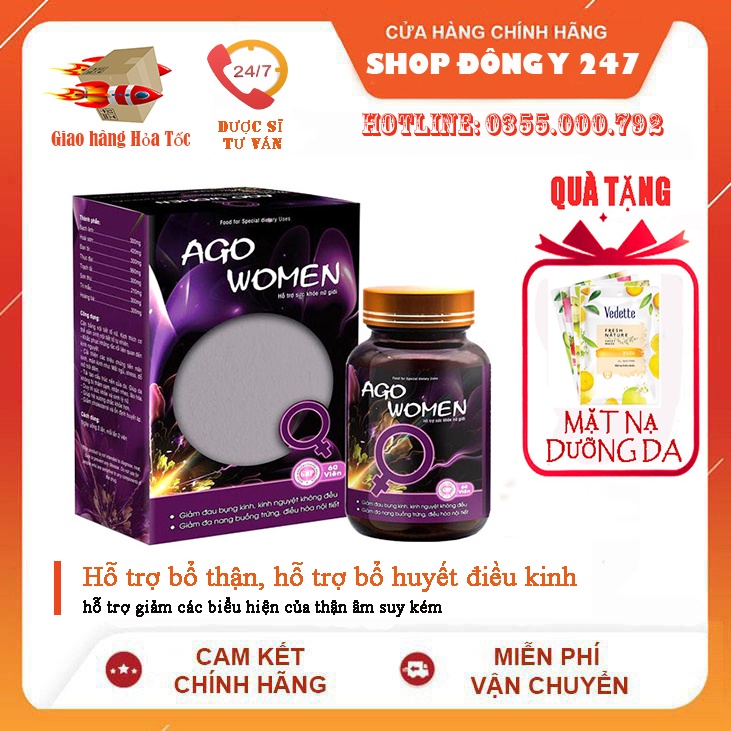 AGO WOMEN – HỖ TRỢ TĂNG CƯỜNG CẢI THIỆN SINH LÝ Ở NỮ GIỚI