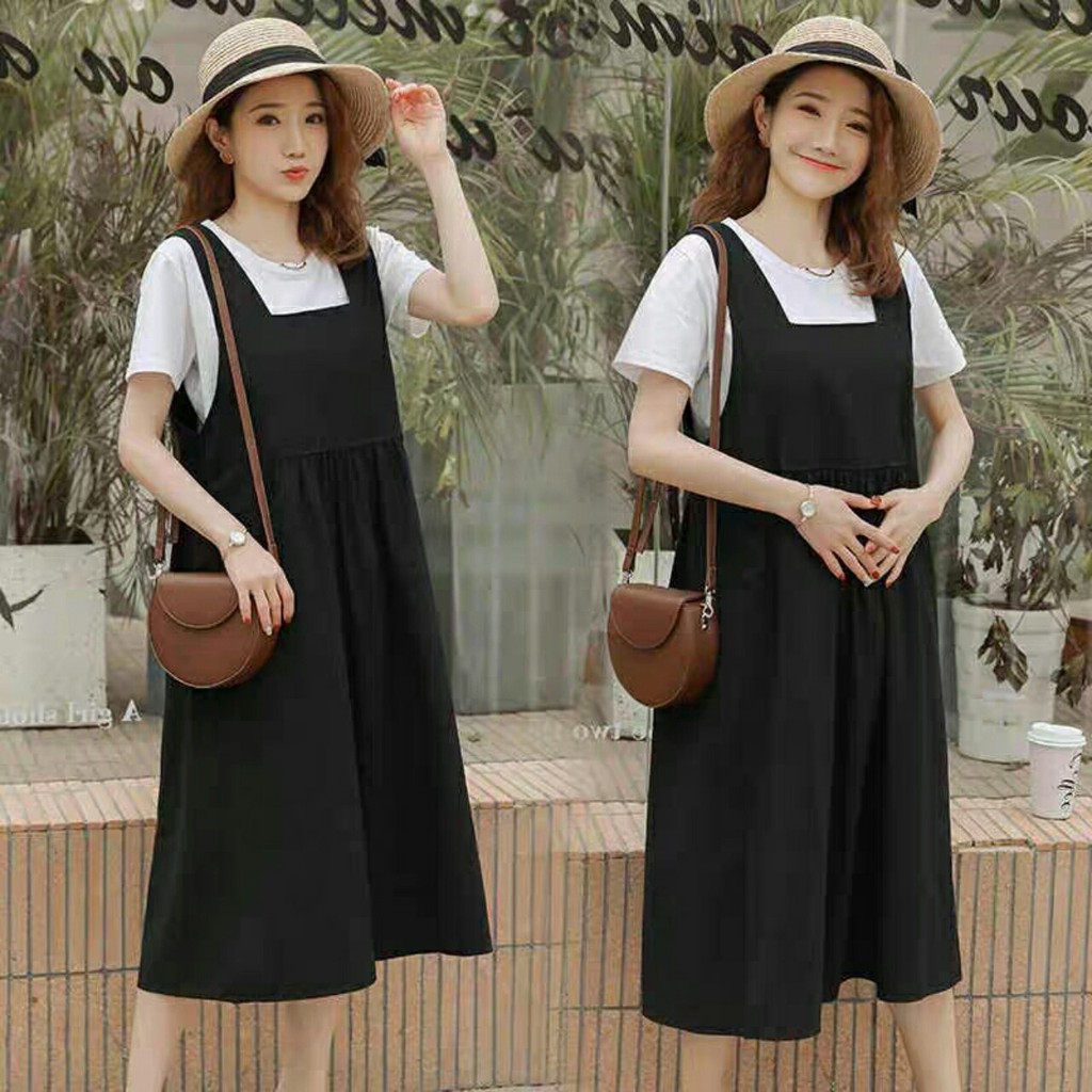 Yếm bầu công sở, nơ sườn, cổ vuông trẻ trung, vải dày dặn lịch sự, dễ mặc đồ MYC1340, có sz 40-100kg