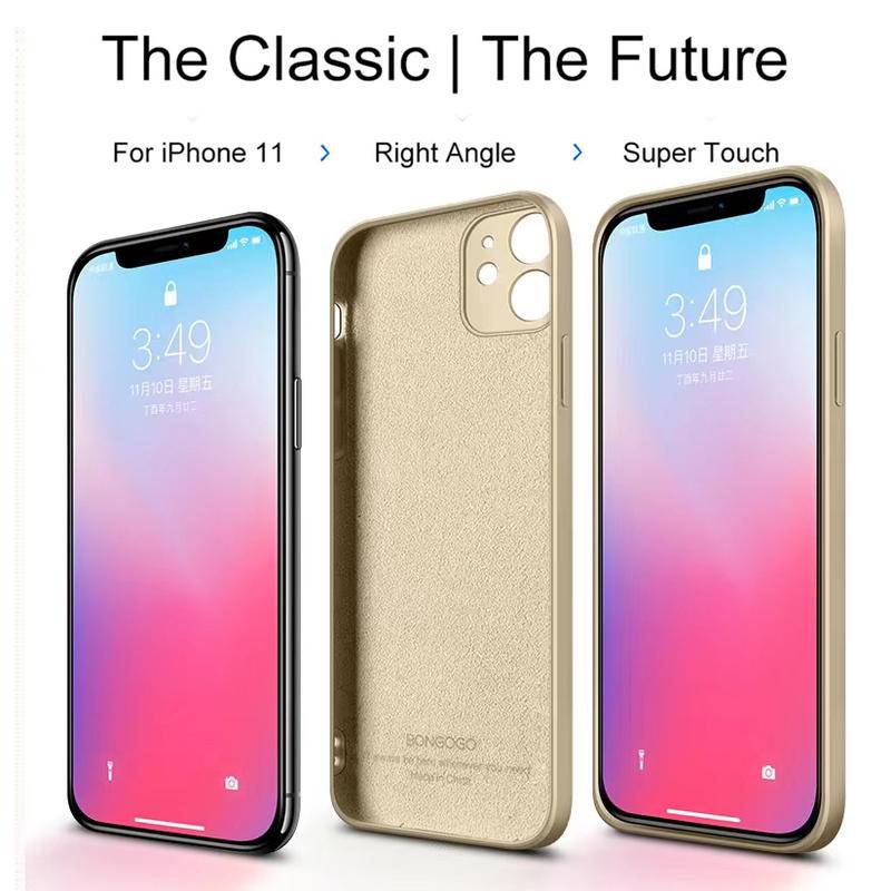 Ốp Điện Thoại Silicon Dẻo Vuông Chống Va Đập Cho iPhone 14 13 Pro Max Plus