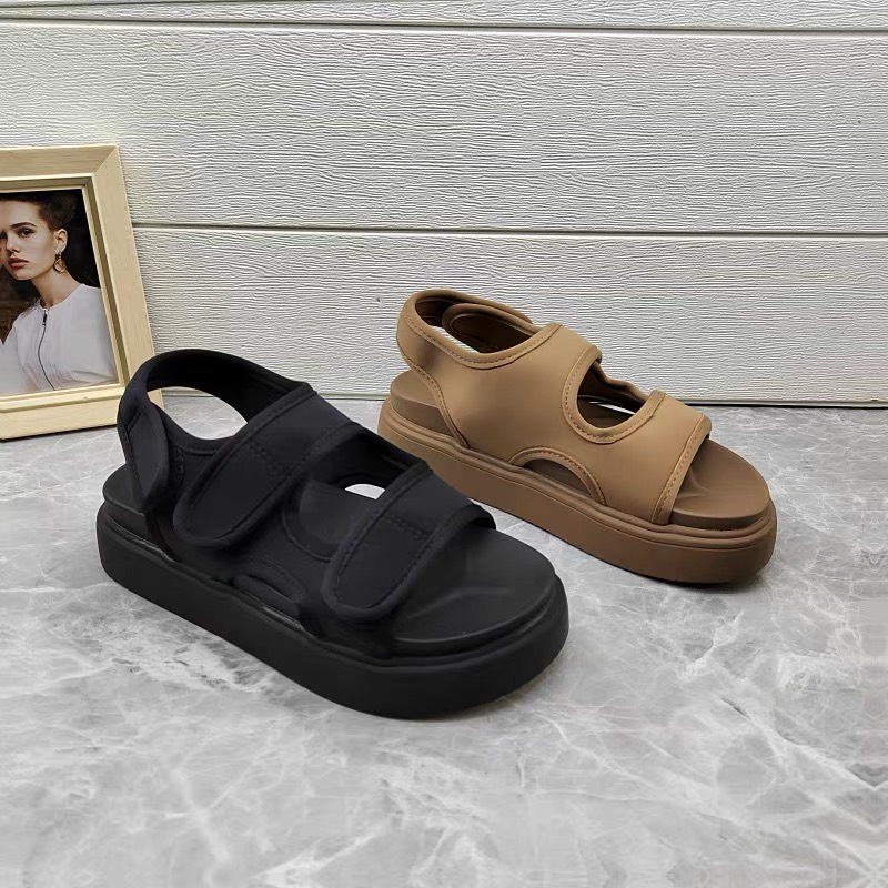 GIÀY SANDAL QUAI HẬU NỮ HAI QUAI NGANG CAO CẤP THỜI TRANG HOT TREND TRINH LÊ SHOP
