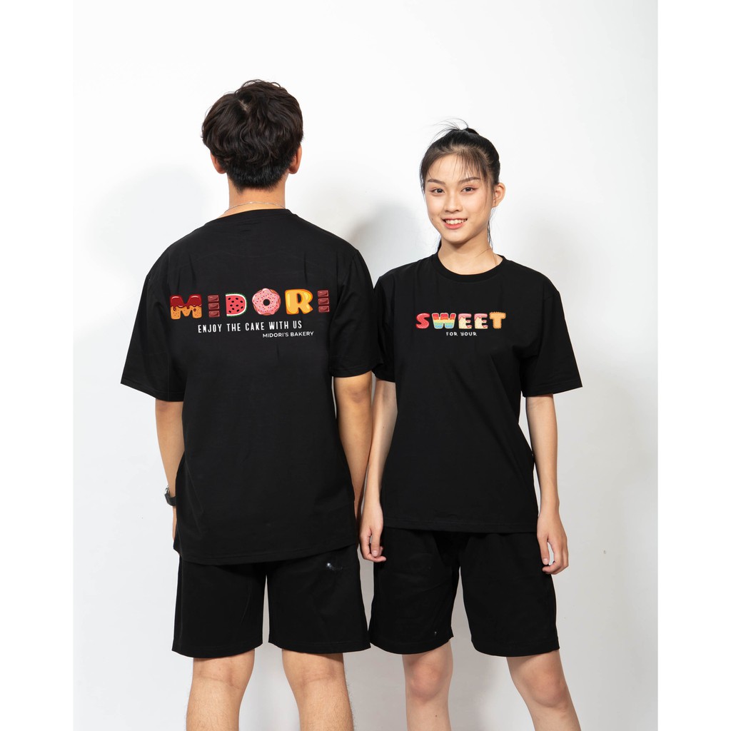 Áo phông Nam Nữ form rộng tay lỡ Thun Unisex Sweet Local Brand Mi Midori
