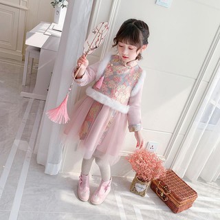 ✲bộ hán phục thời trang năm mới xinh xắn dành cho bé gái