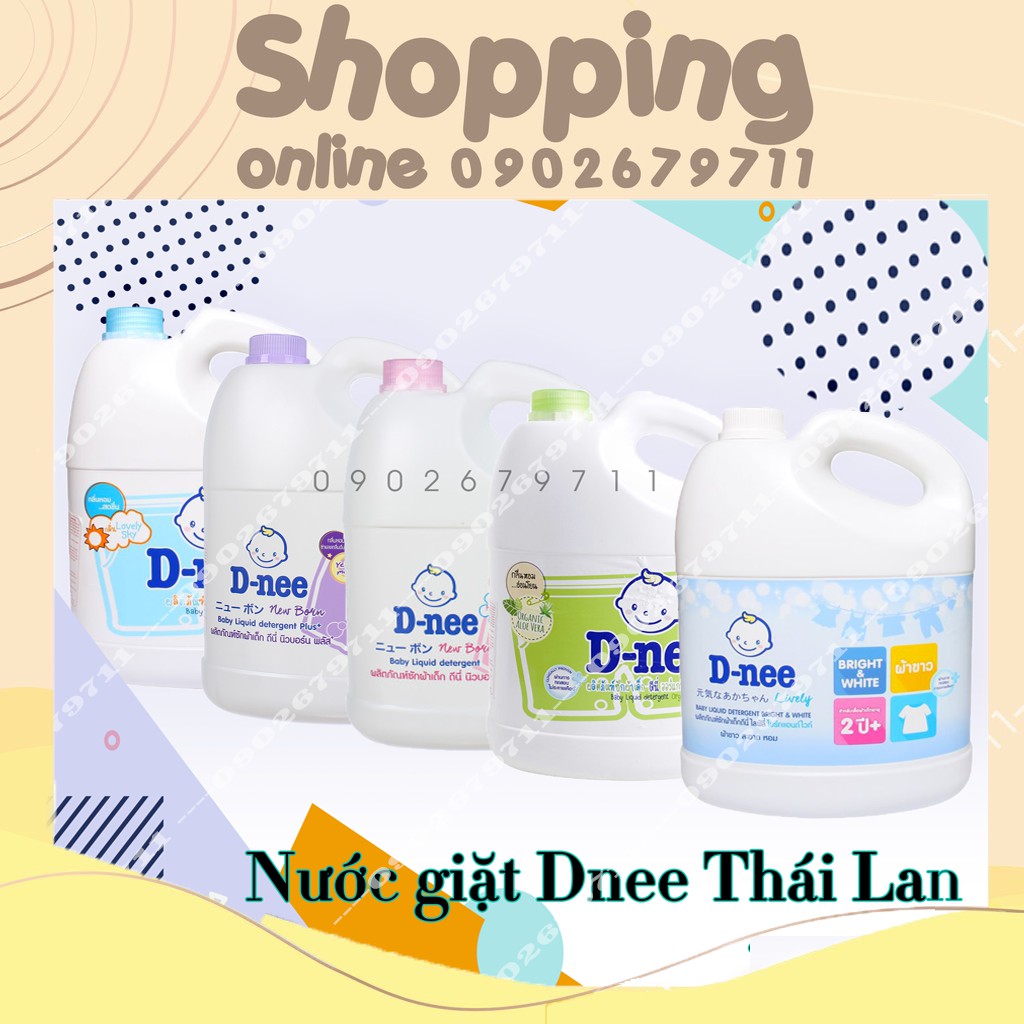 [CTY ĐẠI THỊNH] Nước Giặt Xả Dnee Thái Lan Chính Hãng 3000ML