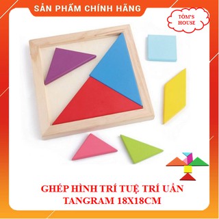 [Size 18x18cm]Đồ Chơi Gỗ Ghép Hình Trí Tuệ Trí Uẩn Tangram Giúp Bé Phát Triển Sự Sáng Tạo