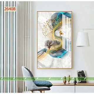 Tranh 3D phòng khách - Tranh tráng gương treo tường 3D hiện đại
