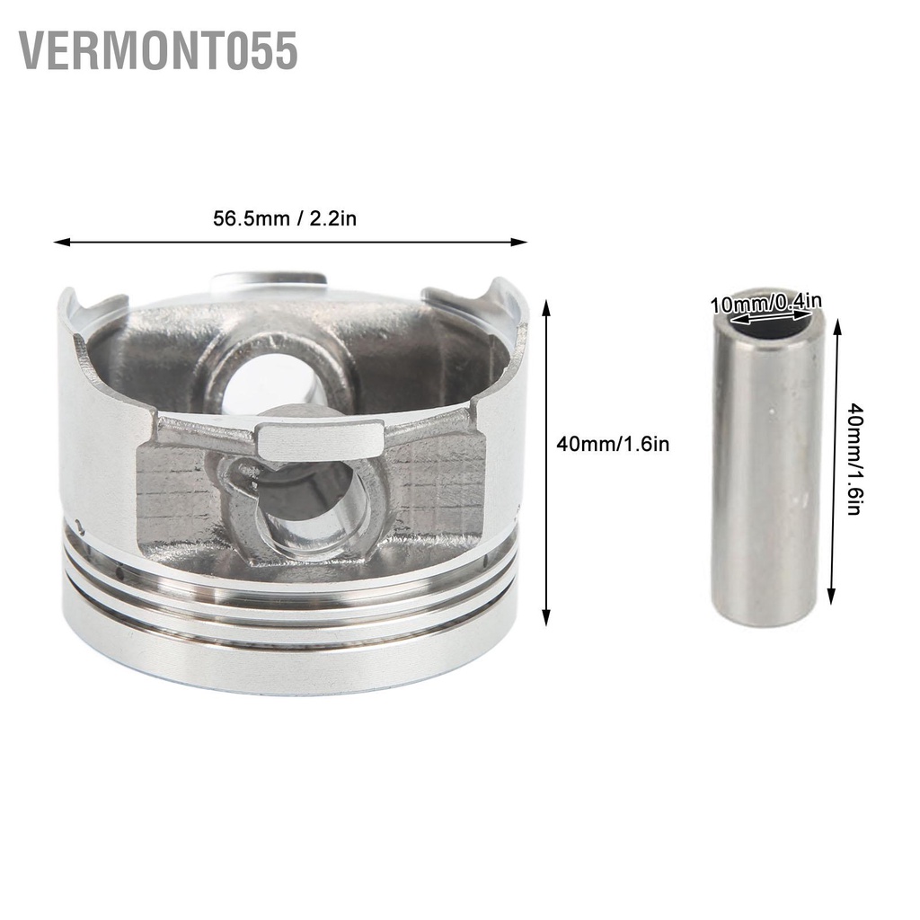 Có thể bán buôn Vòng Piston dành cho xe máy Pin Kit Đường kính 56 5mm Độ chính xác cao Thay thế CB125 CG125 Vermont055 Hàng giao ngay