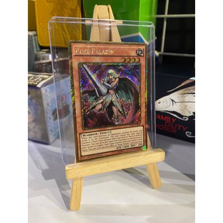 Lá bài thẻ bài Yugioh Rose Paladin - Gold Secret Rare - Tặng bọc bài nhựa bảo quản