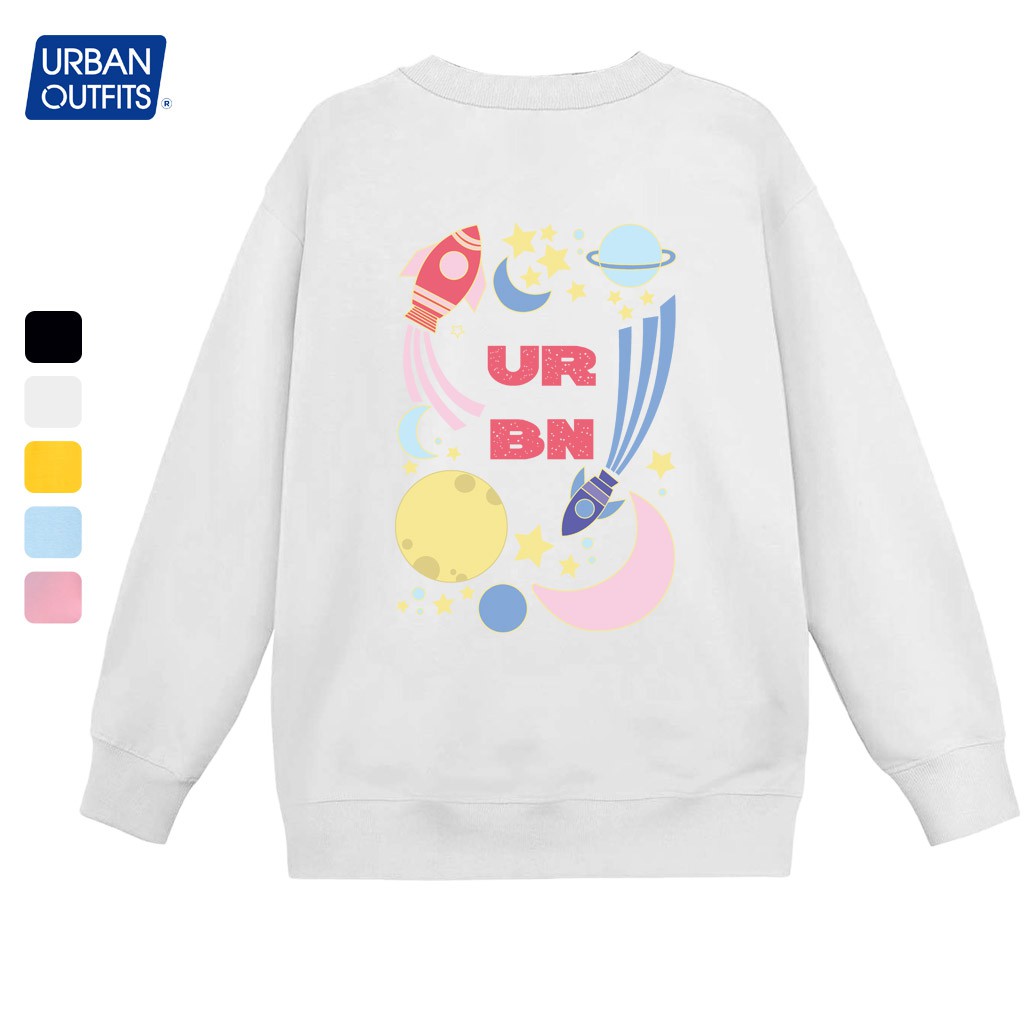 Áo Sweater Form Rộng Nữ Nam URBAN OUTFITS In Hệ Mặt Trời URBN SWO35 Thun Cotton Nỉ 4 Chiều Local Brand