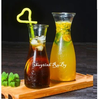 LY THỦY TINH EO ĐỰNG TRÀ SỮA, SINH TỐ CỠ 350ML