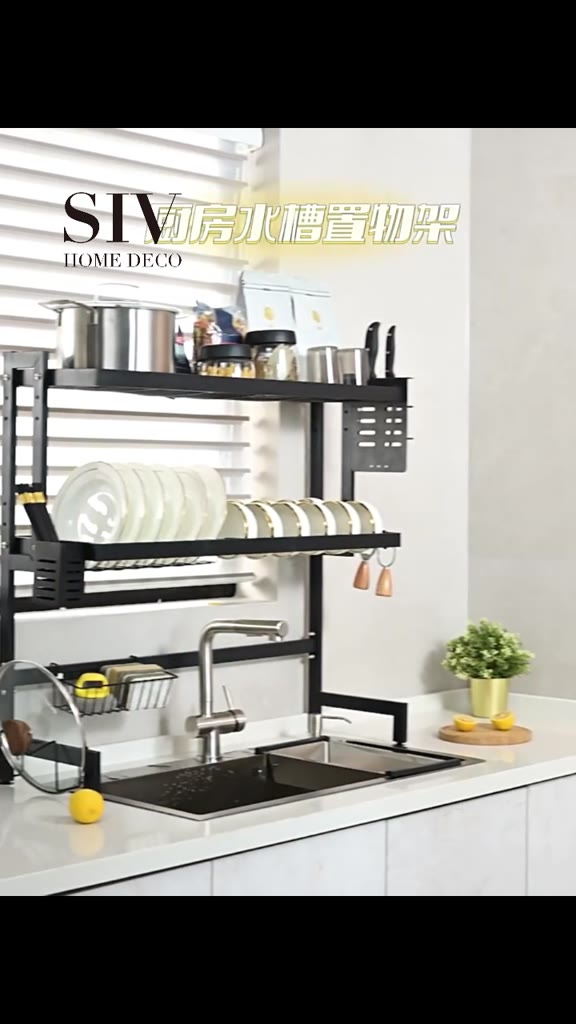 Kệ Đựng Bát Đĩa Trên Bồn Rửa