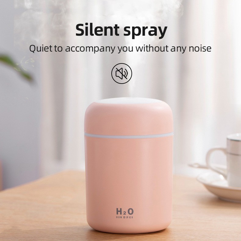 Máy Phun Sương Làm Ẩm 300ml Tích Hợp Đèn Led