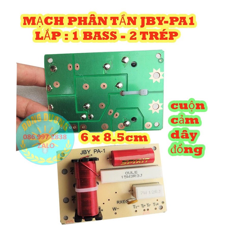 MẠCH PHÂN TẦN 3 LOA JBY PA1 - 1 BASS VÀ  2 HOẶC 4 TRÉP- HÀNG NHẬP KHẨU