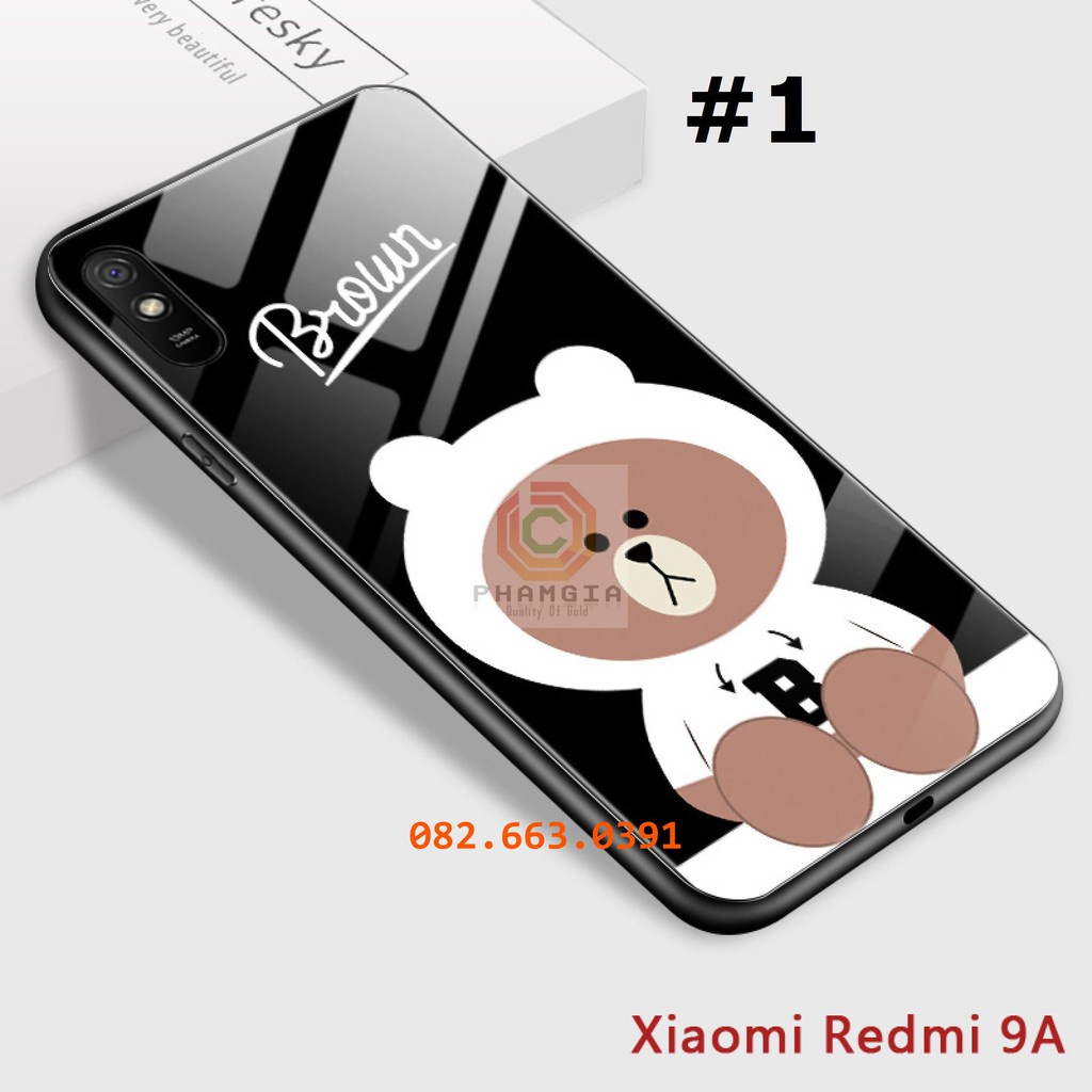 Ốp lưng Xiaomi Redmi 9A dẻo in hình gấu siêu dễ thương