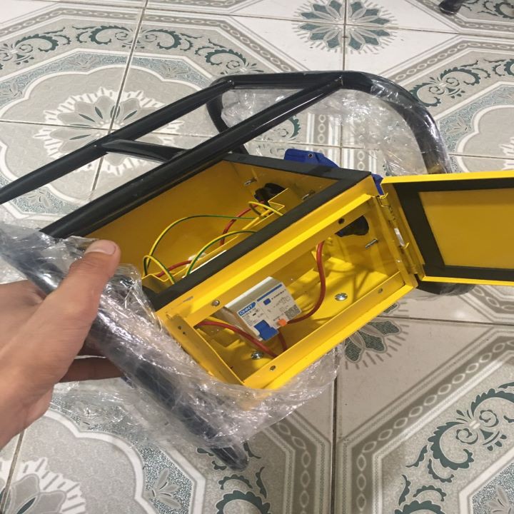 Hộp nguồn thi công 1 pha sắt di động ip44