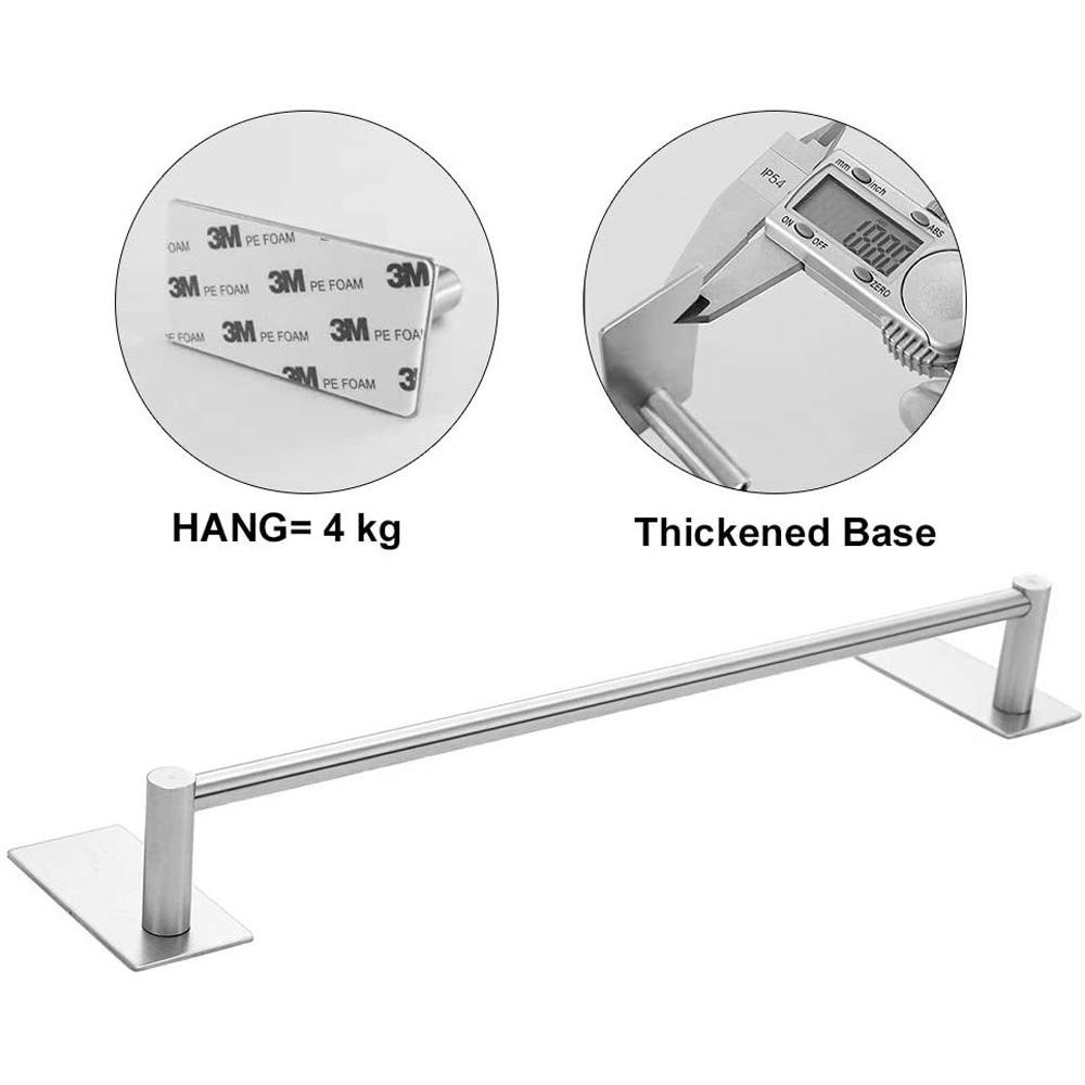 Giá Đỡ Treo Khăn Tắm / Đồ Dùng Nhà Bếp Tự Dính Không Cần Khoan Tiện Dụng