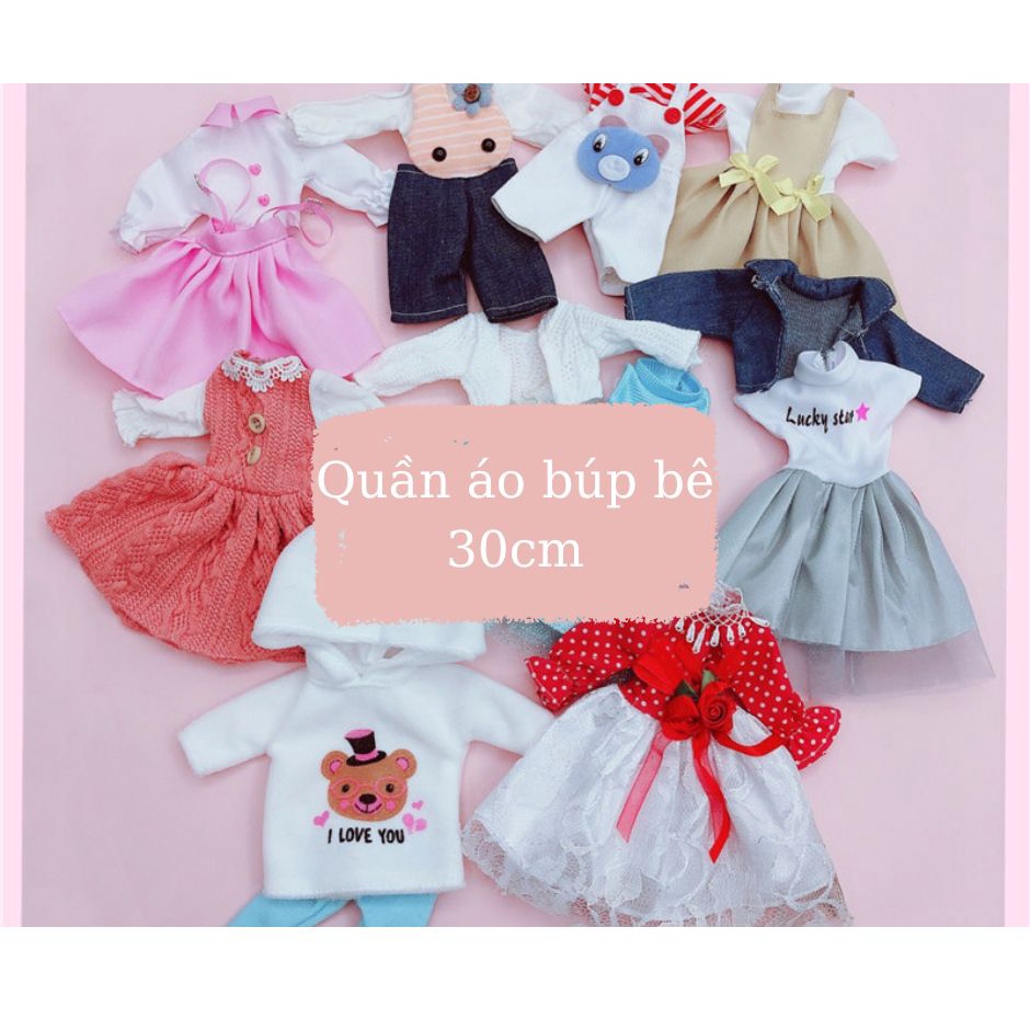 Quần Áo Búp Bê 30Cm Váy Đầm Cho Búp Bê Tỷ Lệ 1/6 Đa Dạng Mẫu Để Chọn Lựa