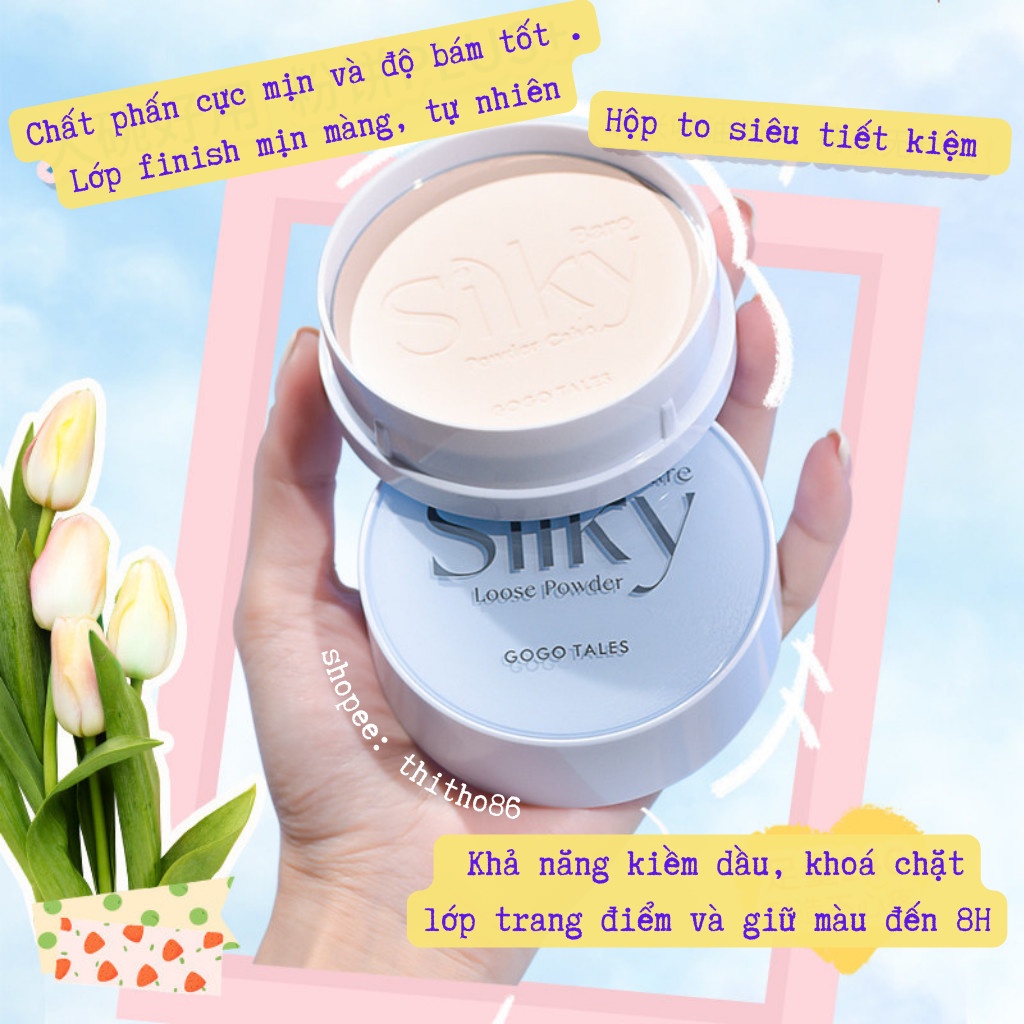 Phấn Phủ Dạng Nén Kiềm Dầu GOGO TALES Silky Mist Nude GT356 - GOGOTALES