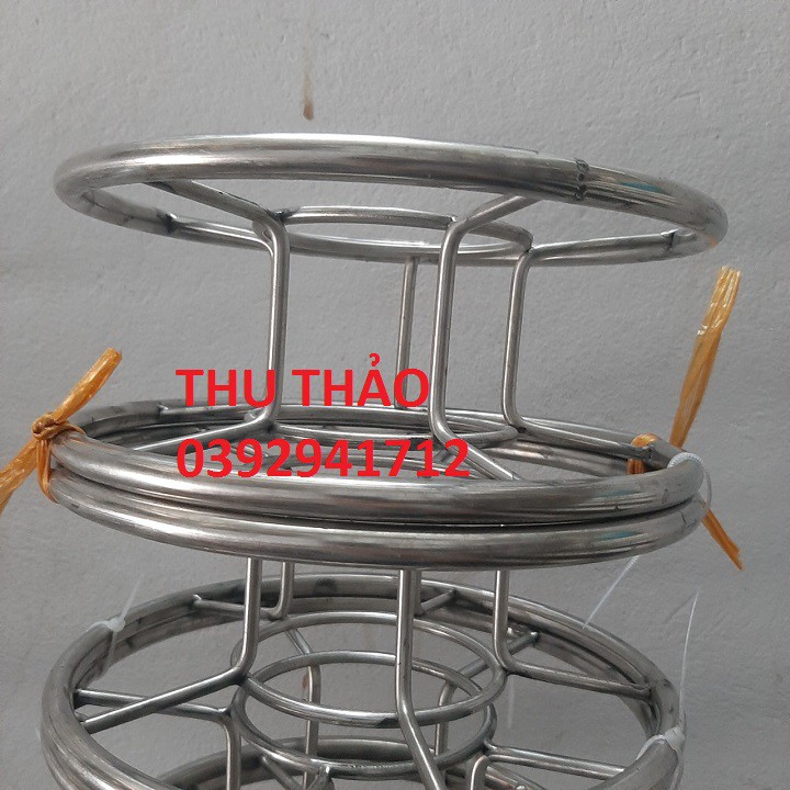 Guồng inox 304 quấn dây diều size 16cm, 20cm, 25cm, 30cm, 35cm