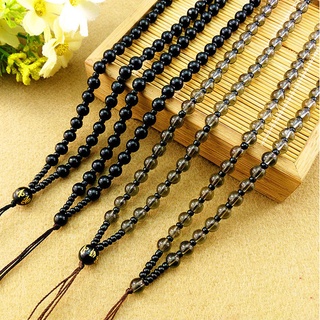 Vòng cổ hạt mã não đen sáu cánh dành cho nam nữ