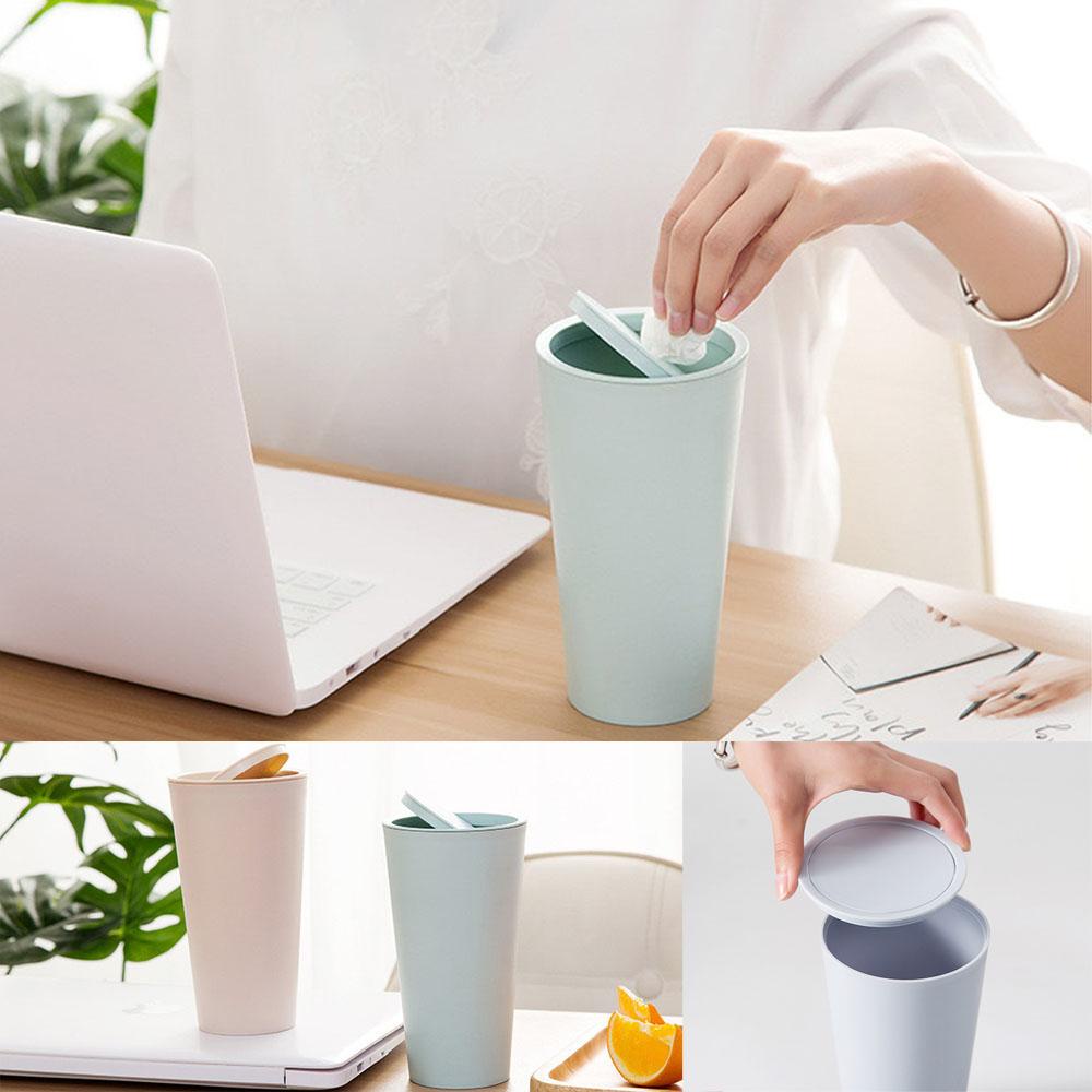 MUVAKO Thùng Rác Nhựa Để Bàn Tiện Dụng Cho Xe Hơi