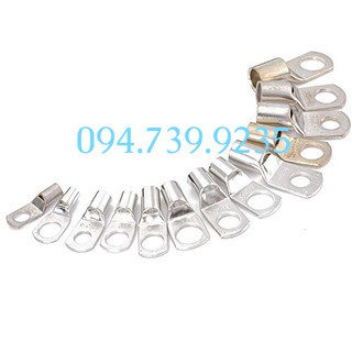 Đầu Cosse Trần SC 10 lỗ 6  (15 cái/gói) - Đầu Cốt Trần SC10 (Đầu Dây 10mm, Vít 6mm)