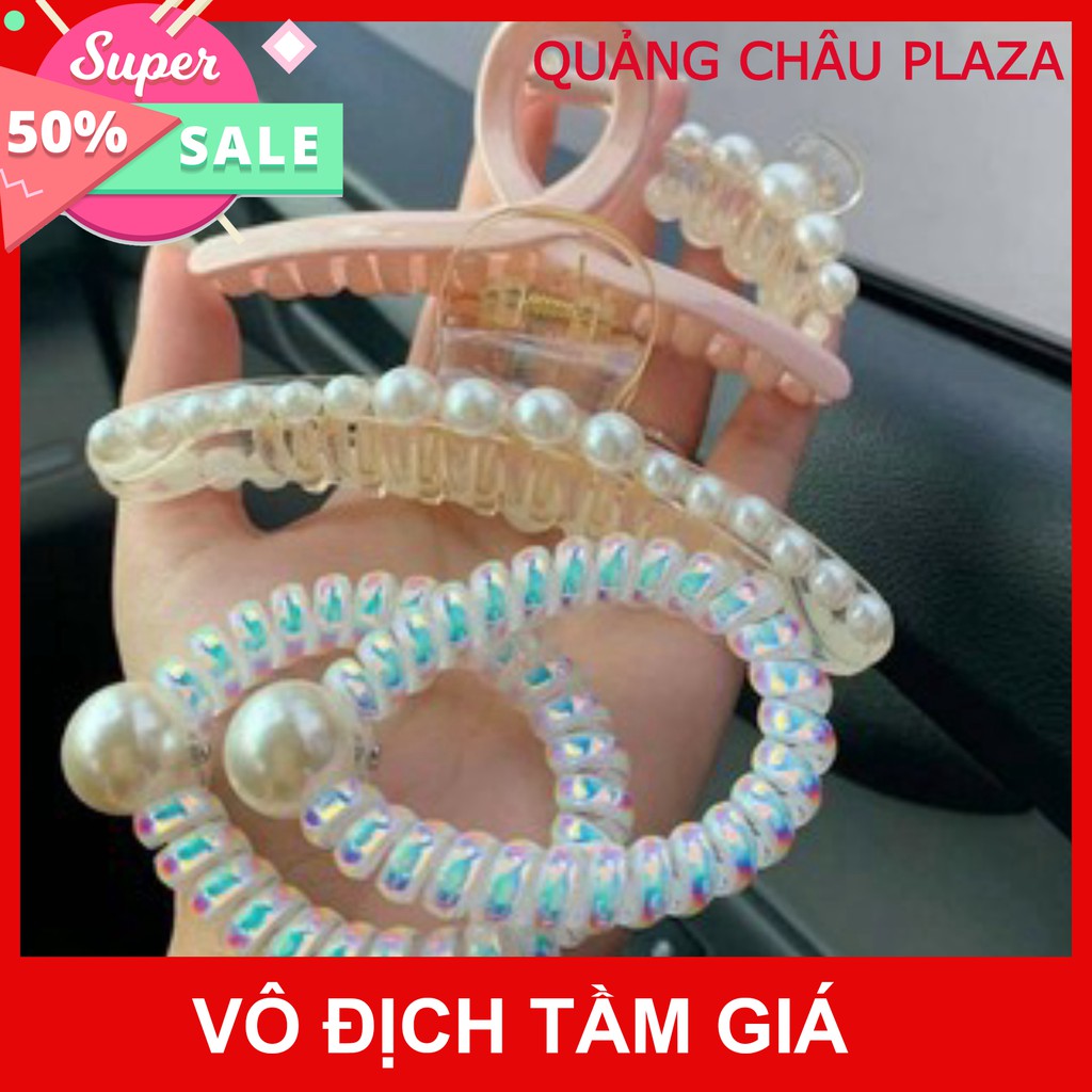 Sét 5 Kẹp Tóc Dây Buộc Tóc cái Mới