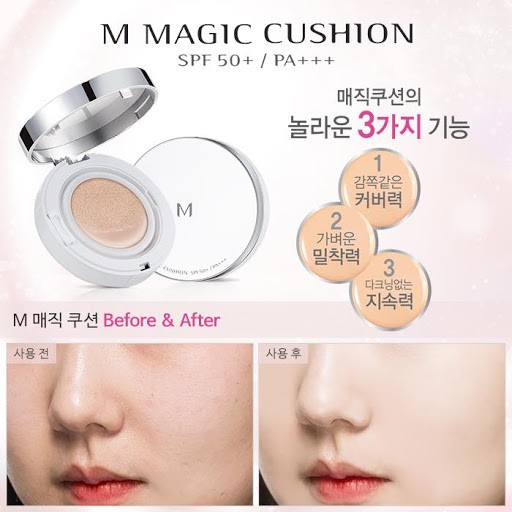 PHẤN NƯỚC MISSHA CUSHION HỒNG SPF 50+ PA+++ dành cho da dầu | BigBuy360 - bigbuy360.vn