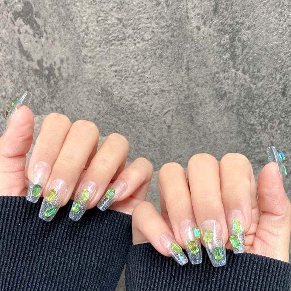 OCEANMAP Đá 3D Màu Kẹo Ngọt Thời Trang Dùng Trang Trí Móng Tay