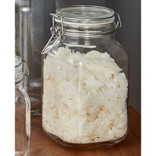 Hũ Thủy Tinh Đựng Gia Vị Thực Phẩm Combo 2 Hũ Nắp Khóa Cài Dung Tích 2000 ml - Made in Italy