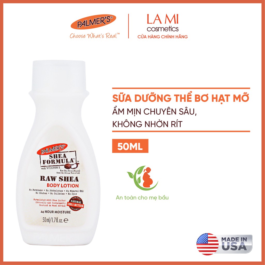 Sữa dưỡng thể dưỡng ẩm chuyên sâu Bơ hạt mỡ Palmer's 50ml