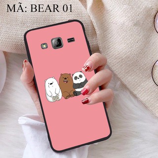 Ốp lưng Samsung J3 viền dẻo TPU BST Gia Đình Nhà Gấu