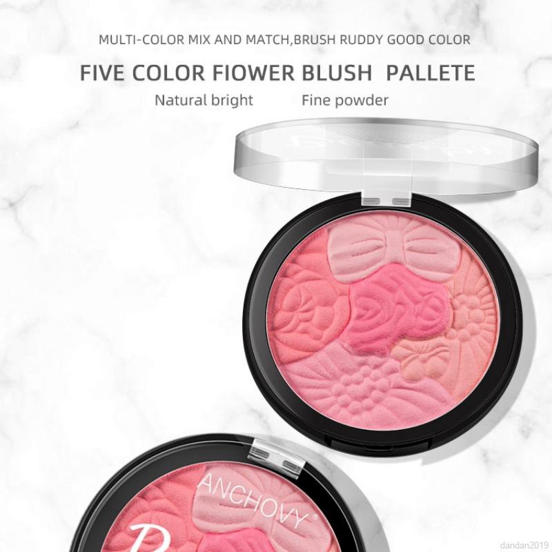 [Hàng mới về] Phấn má hồng 5 màu tùy chọn lâu trôi tiện dụng | BigBuy360 - bigbuy360.vn