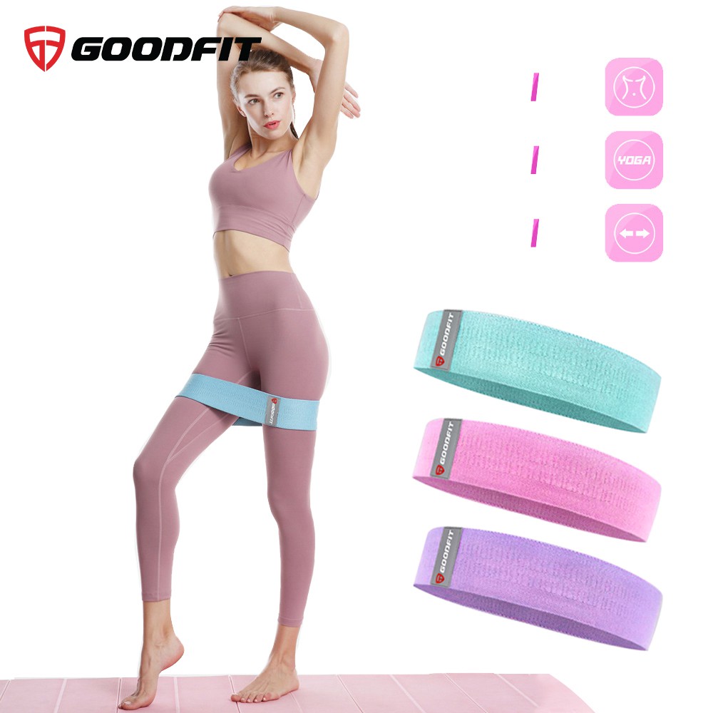 [Mã WABR1512 giảm 12% đơn 99K]SET 3 dây tập gym, tập mông mini band GoodFit GF914MB