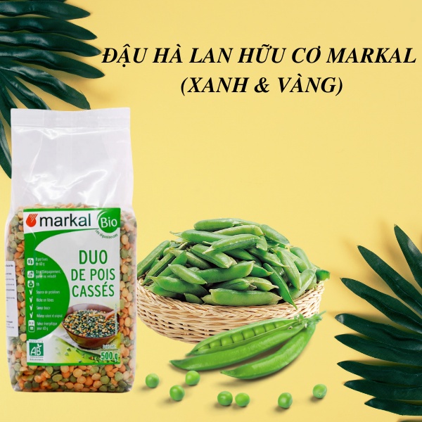 Đậu Hà Lan Hữu Cơ Xanh và Vàng dành cho bé và gia đình